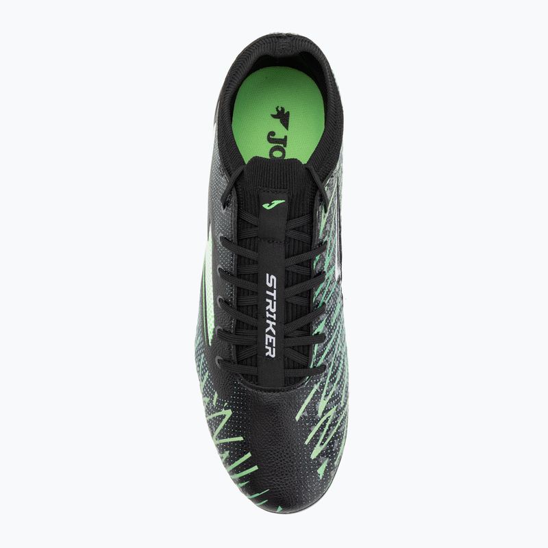 Încălțăminte de fotbal pentru bărbați Joma Striker Top FG black/green 5