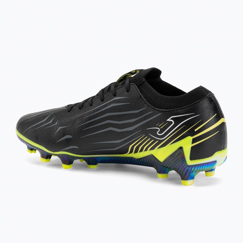 Încălțăminte de fotbal pentru bărbați Joma Propulsion Top FG black/yellow 3