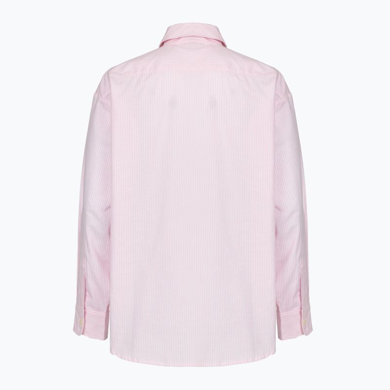 Tricou pentru bărbați Kaotiko Stripes Dark People pink / white 2