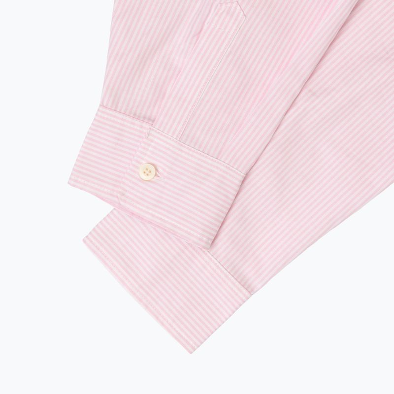 Tricou pentru bărbați Kaotiko Stripes Dark People pink / white 4