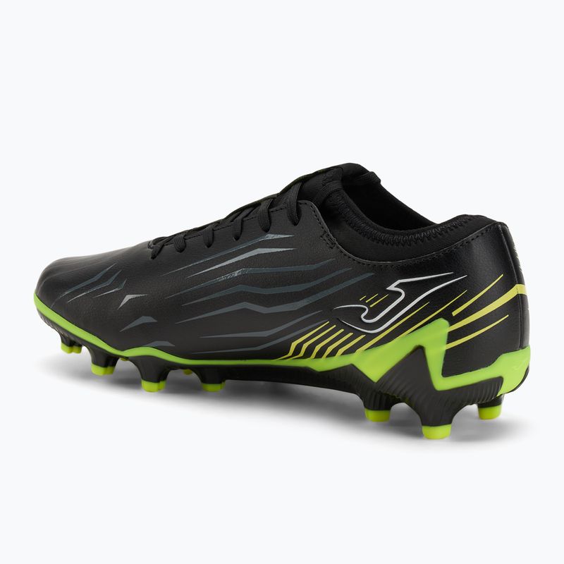 Încălțăminte de fotbal pentru bărbați Joma Propulsion FG black/fluor yellow 3