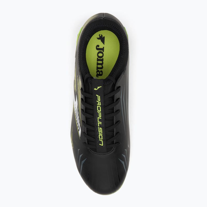 Încălțăminte de fotbal pentru bărbați Joma Propulsion FG black/fluor yellow 5