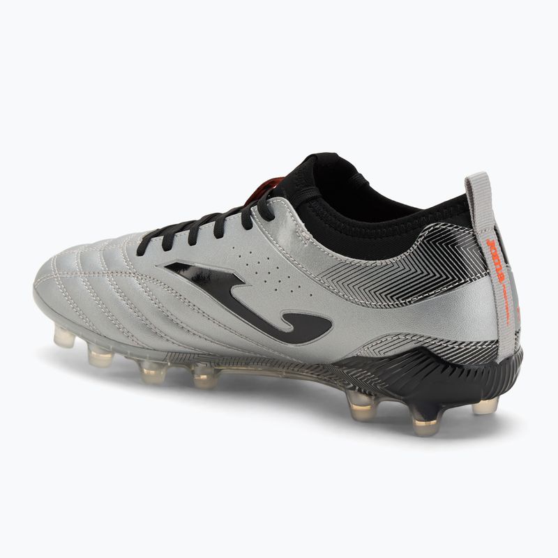 Încălțăminte de fotbal pentru bărbați Joma Numero-10 FG grey/black 3