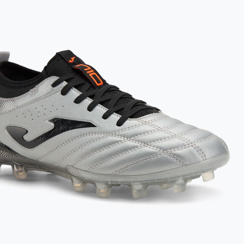 Încălțăminte de fotbal pentru bărbați Joma Numero-10 FG grey/black 7