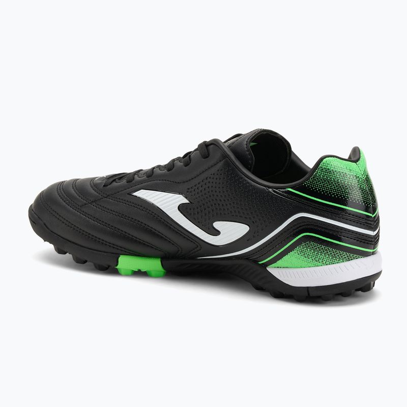 Încălțăminte de fotbal pentru bărbați Joma Aguila TF black/fluor green 3