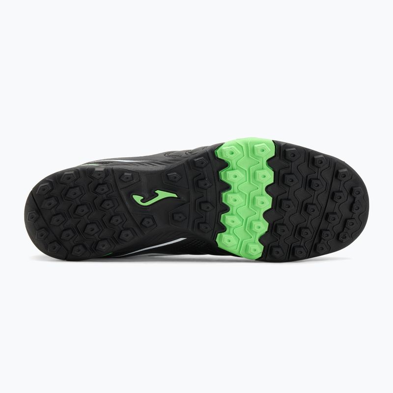 Încălțăminte de fotbal pentru bărbați Joma Aguila TF black/fluor green 4