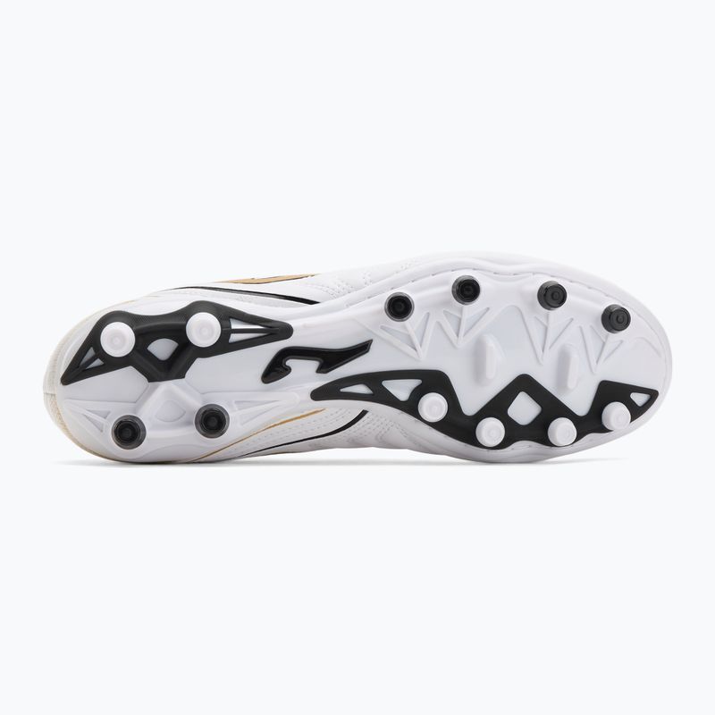 Încălțăminte de fotbal pentru bărbați Joma Aguila FG white/gold 4