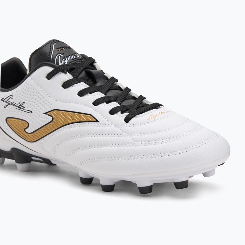 Încălțăminte de fotbal pentru bărbați Joma Aguila FG white/gold 7
