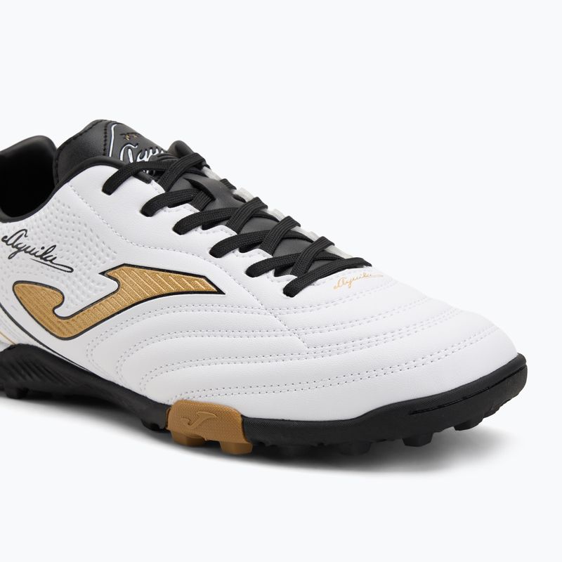 Încălțăminte de fotbal pentru bărbați Joma Aguila TF white/gold 7