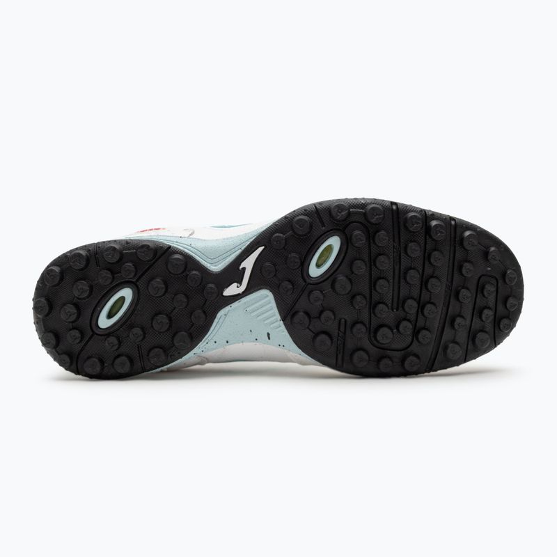 Încălțăminte de fotbal pentru bărbați  Joma Top Flex TF white/turqoise 4