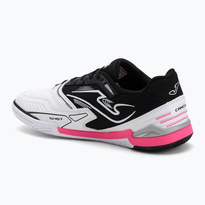 Încălțăminte de fotbal pentru bărbați Joma Cancha IN white/black 3