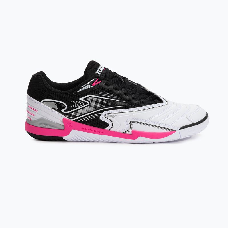 Încălțăminte de fotbal pentru bărbați Joma Cancha IN white/black 8