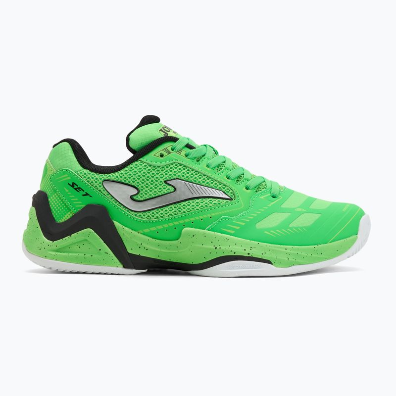 Încălțăminte de tenis pentru bărbați Joma Set C fluor green 2
