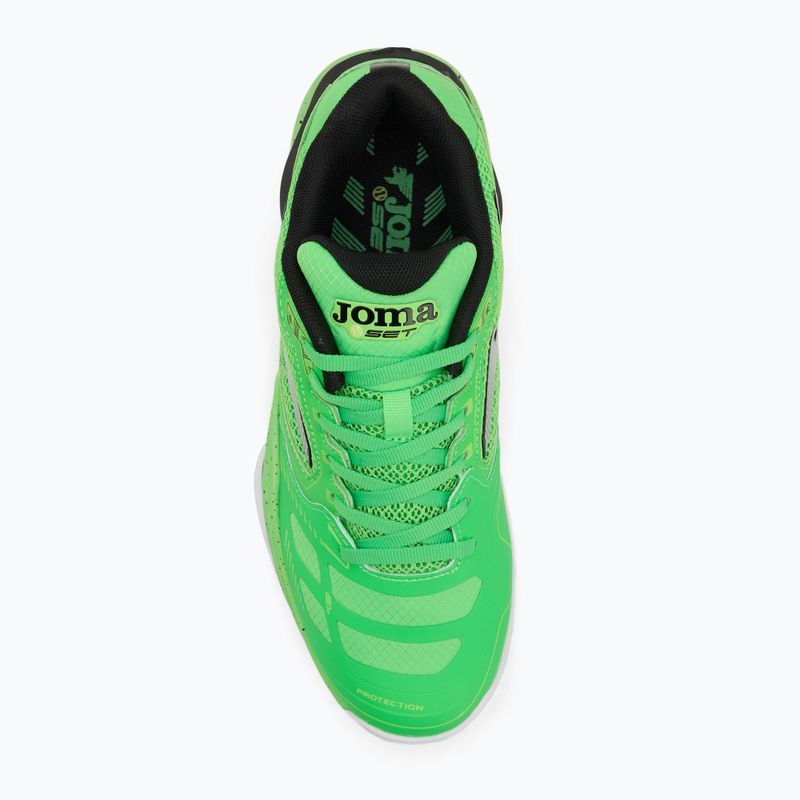 Încălțăminte de tenis pentru bărbați Joma Set C fluor green 5