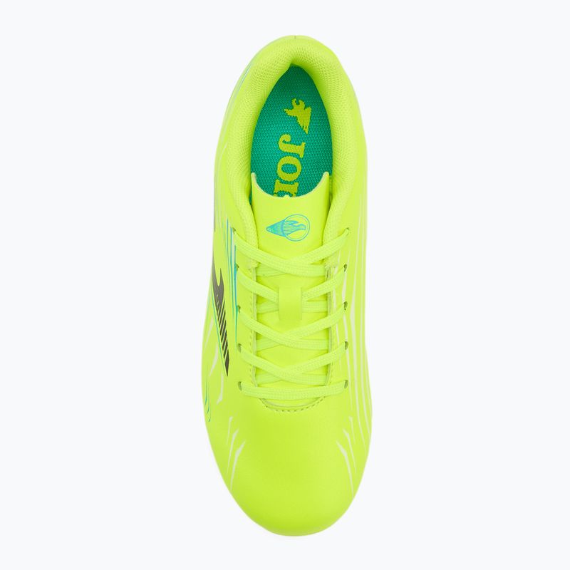 Ghete de fotbal pentru copii Joma Propulsion Jr FG galben fluor 5