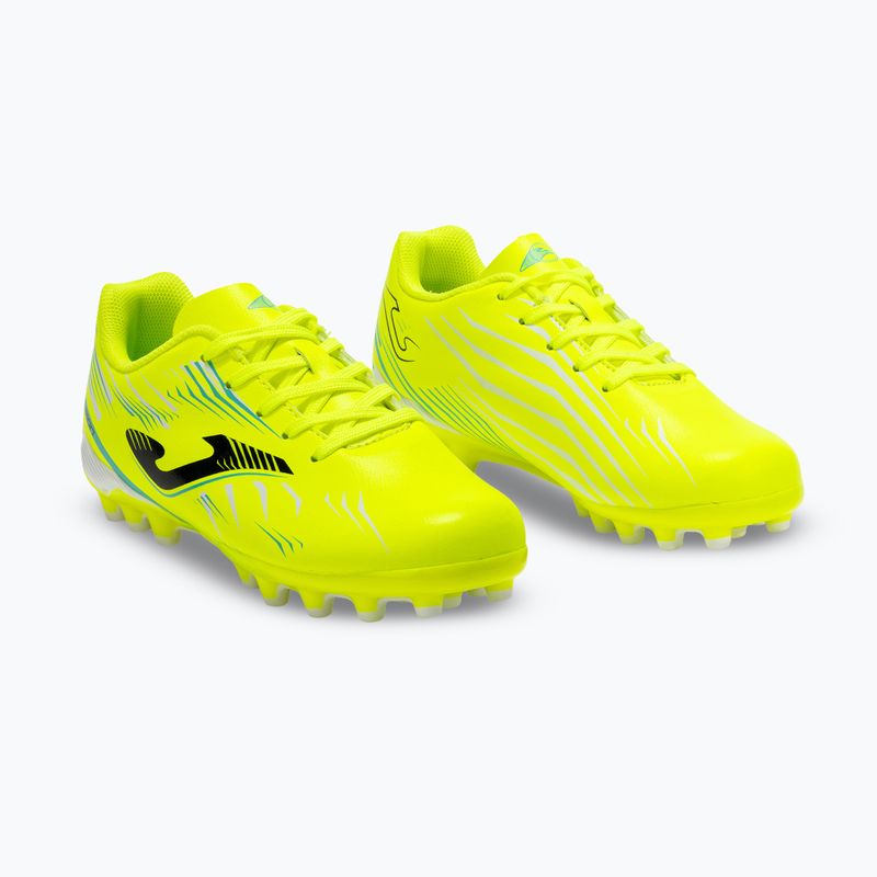 Ghete de fotbal pentru copii Joma Propulsion Jr FG galben fluor 2