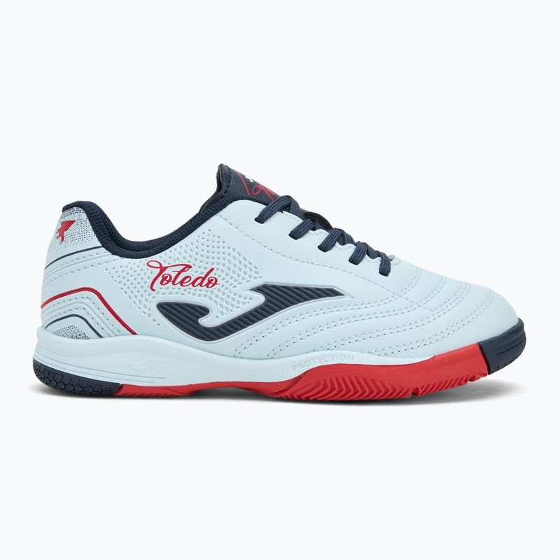 Ghete de fotbal pentru copii Joma Toledo Jr albastre 2