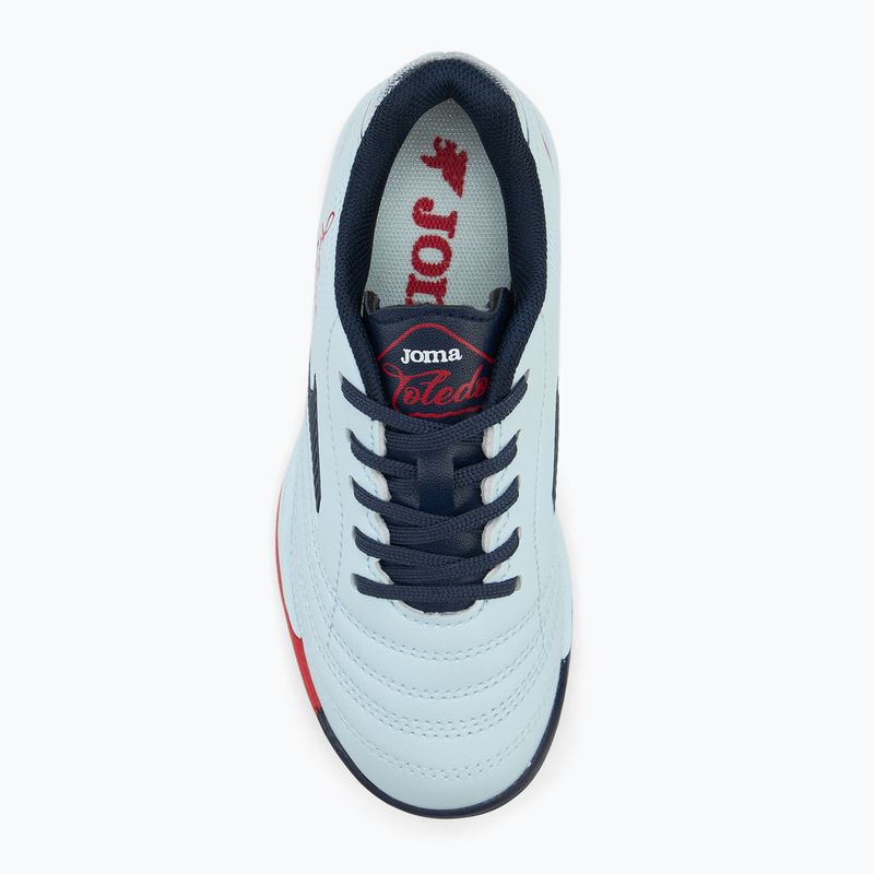 Ghete de fotbal pentru copii Joma Toledo Jr albastre 5
