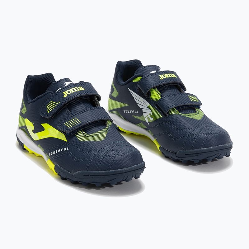 Ghete de fotbal pentru copii Joma Powerful Jr TF albastru închis 9