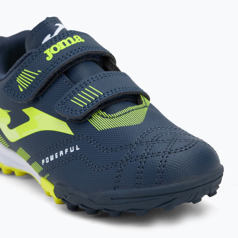 Ghete de fotbal pentru copii Joma Powerful Jr TF albastru închis 7