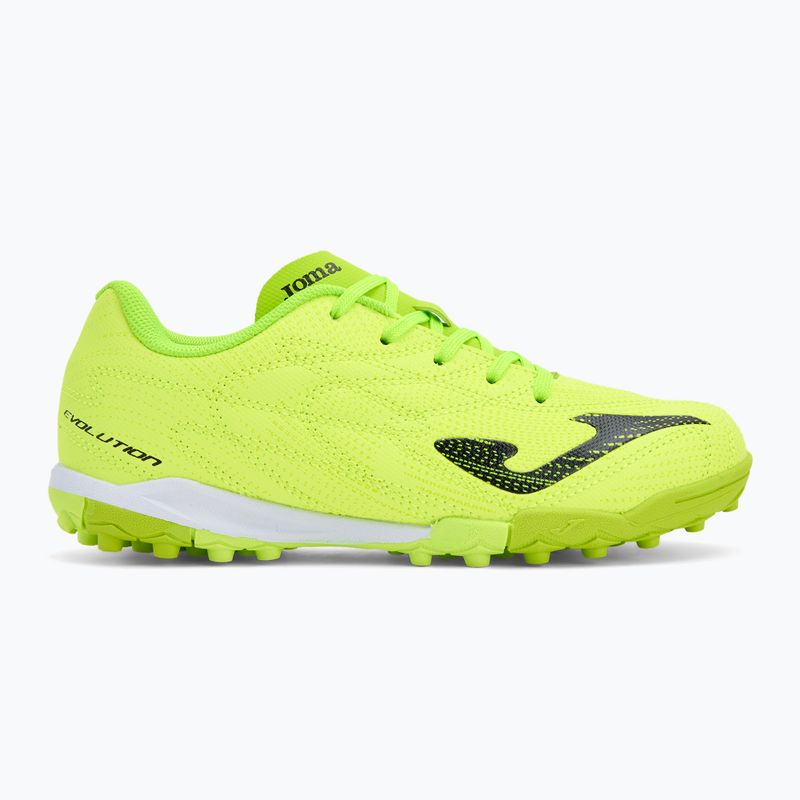 Ghete de fotbal pentru copii Joma Evolution Jr TF fluor green 2