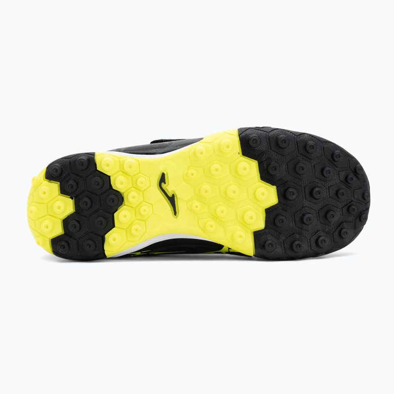 Încălțăminte de fotbal pentru copii Joma Super Copa Jr TF black / fluor yellow 4