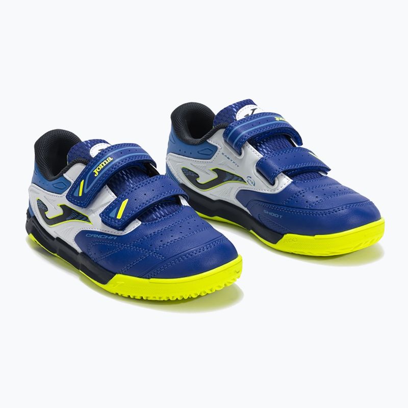 Ghete de fotbal pentru copii Joma Cancha Jr IN albastru regal 2