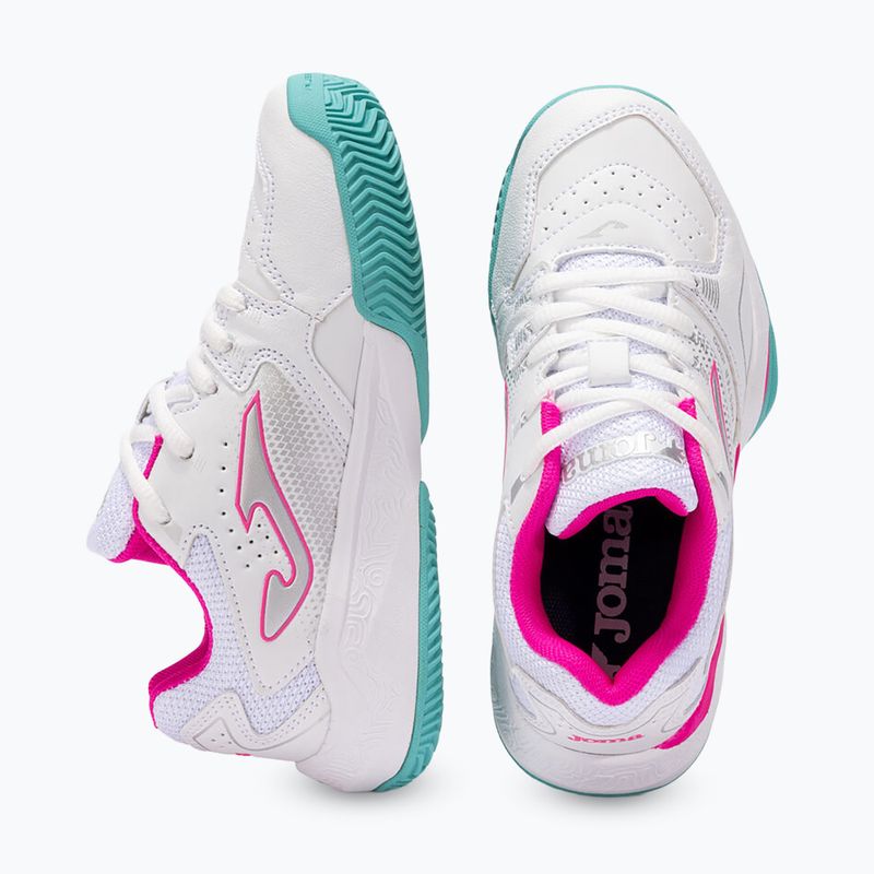 Încălțăminte de tenis pentru copii Joma Master JR 1000 C white/fuchsia 4