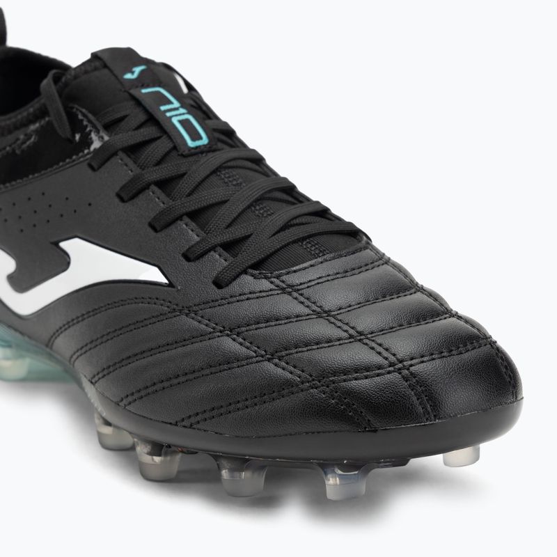Încălțăminte de fotbal pentru bărbați Joma Numero-10 FG black/turquoise 7