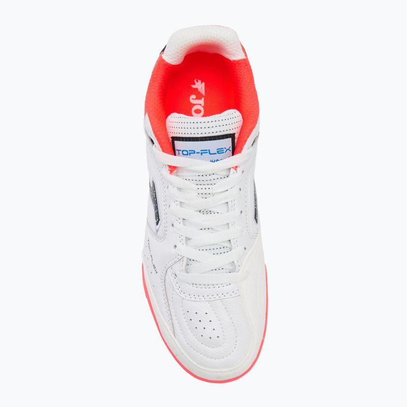 Încălțăminte de fotbal pentru bărbați Joma Top Flex Rebound TF white / fluor coral 5