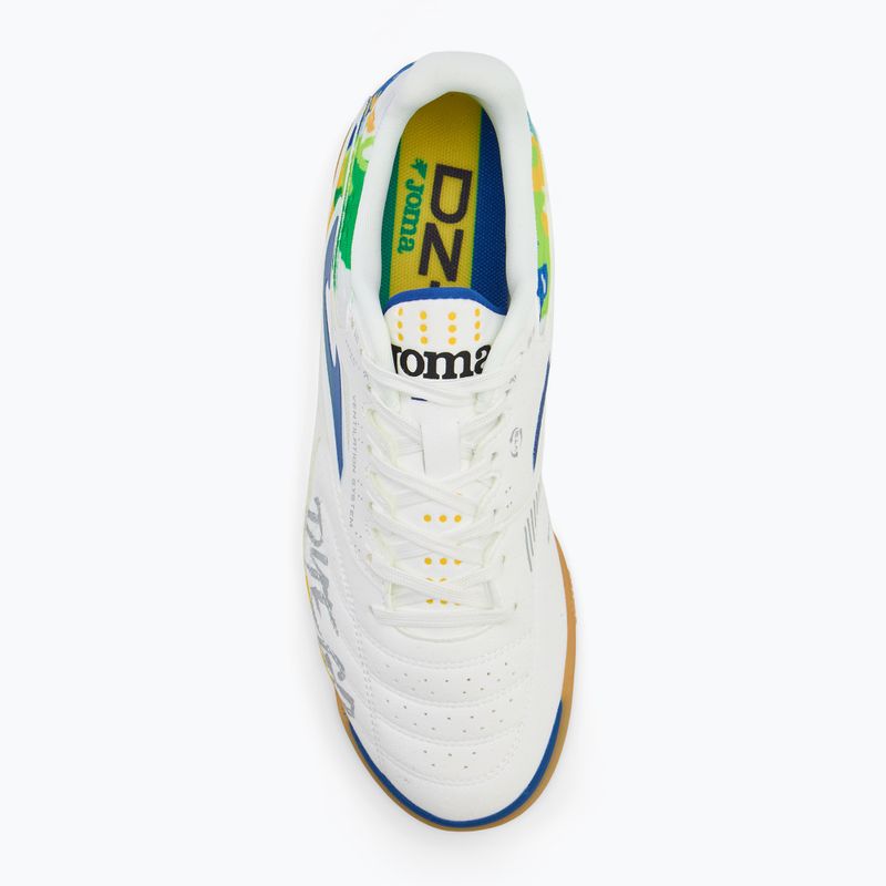 Încălțăminte de fotbal pentru bărbați Joma DZ-7 IN white/royal blue 5