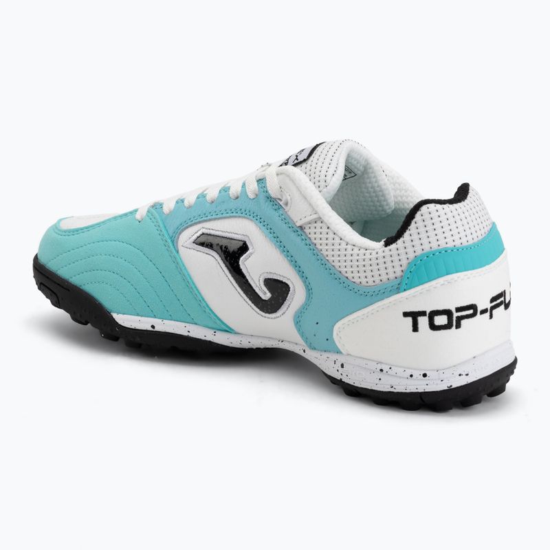 Încălțăminte de fotbal pentru bărbați Joma Top Flex 2642 TF fluor turquoise/white 3