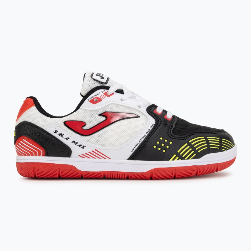 Încălțăminte de fotbal pentru copii Joma Sala Max Jr IN white/black 2