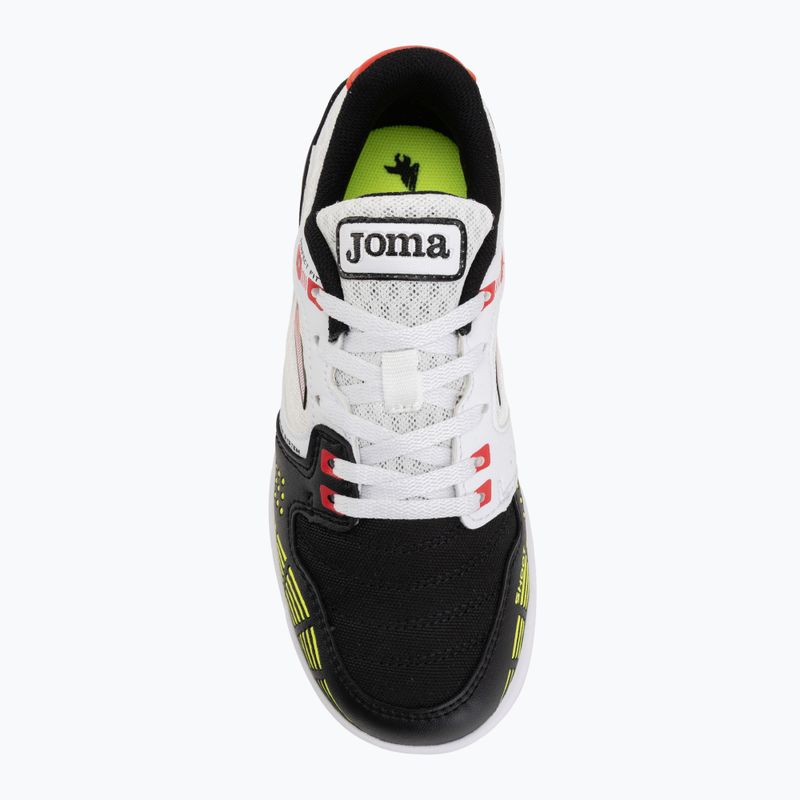 Încălțăminte de fotbal pentru copii Joma Sala Max Jr IN white/black 5