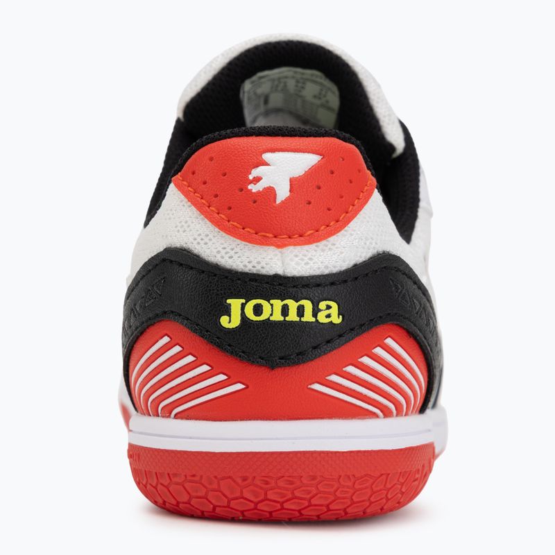 Încălțăminte de fotbal pentru copii Joma Sala Max Jr IN white/black 6