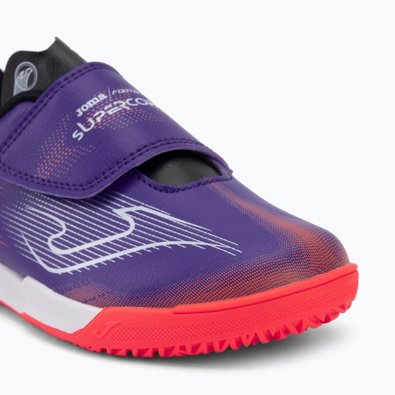 Încălțăminte de fotbal pentru copii Joma Supercopa Jr IN purple 7