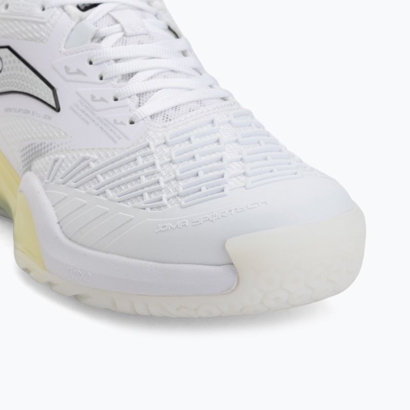 Încălțăminte de tenis pentru bărbați Joma Roland AC white yellow 7