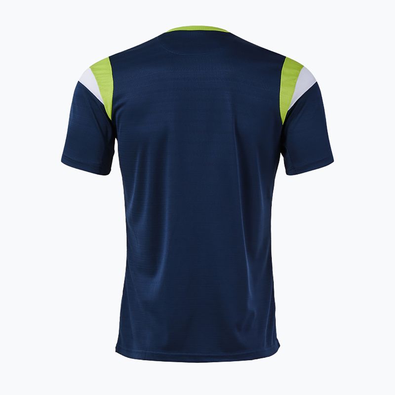 Tricou de tenis pentru bărbați Joma Terra dark navy/lime 2