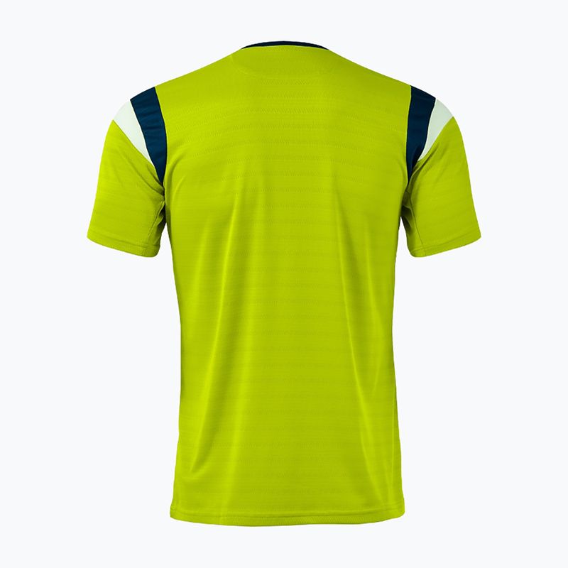 Tricou de tenis pentru bărbați Joma Terra lime/dark navy 2