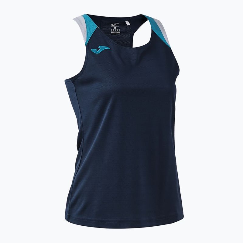 Tricou de tenis pentru femei Joma Terra Tank Top dark navy/turquoise fluor 3