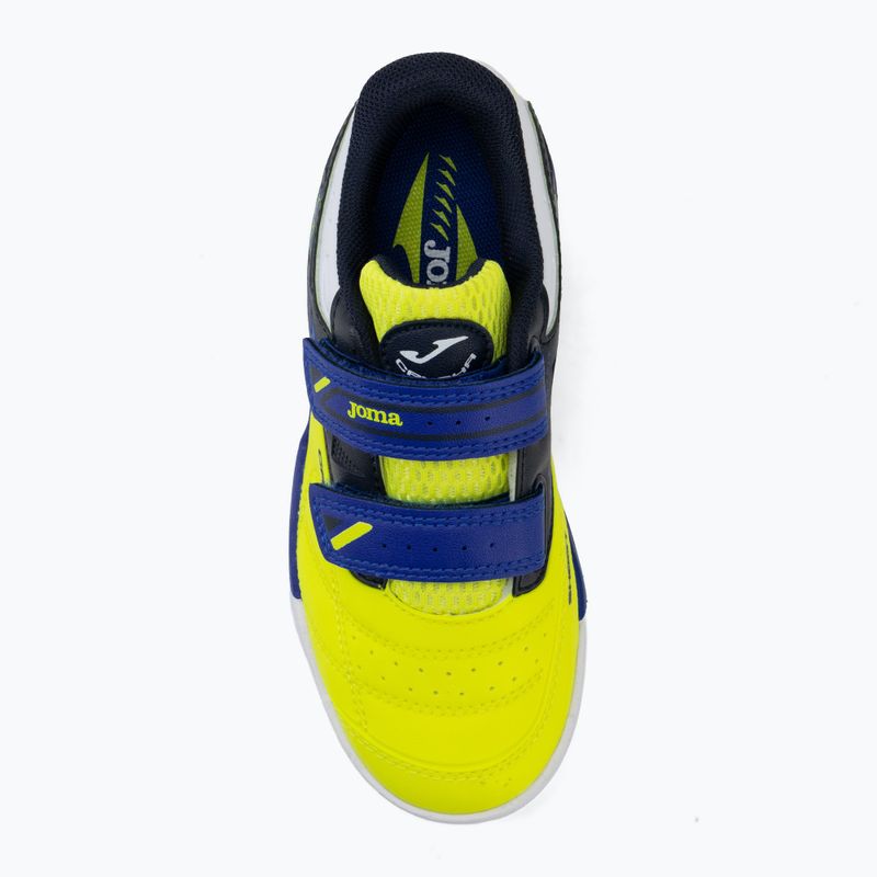 Încălțăminte de fotbal pentru copii Joma Cancha Jr IN fluor yellow 5