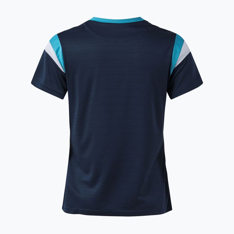 Tricou de tenis pentru femei Joma Terra dark navy/turquoise fluor 2