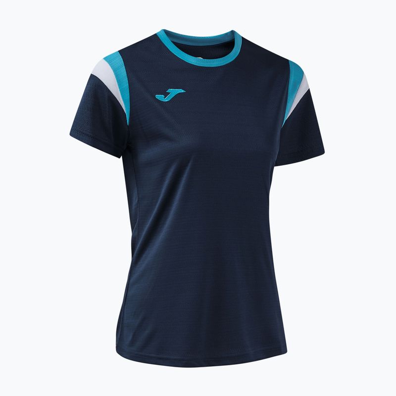 Tricou de tenis pentru femei Joma Terra dark navy/turquoise fluor 3
