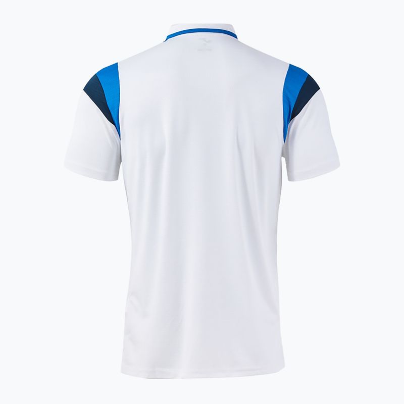 Tricou de tenis pentru bărbați Joma Terra Polo white/royal 2