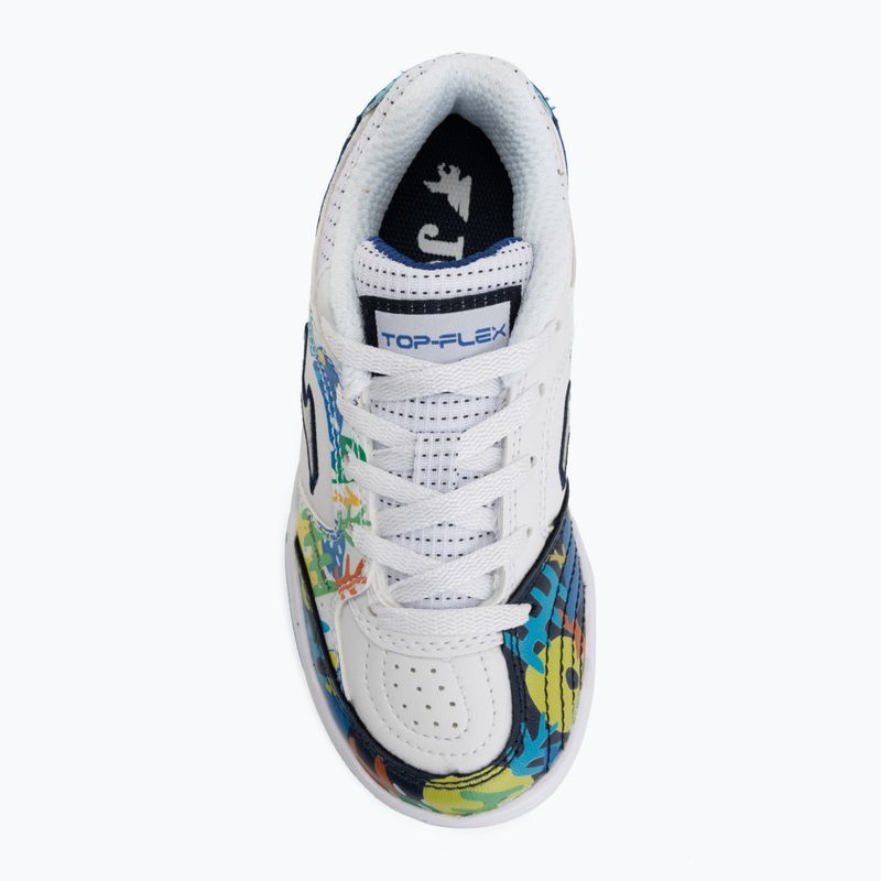 Încălțăminte de fotbal pentru copii Joma Top Flex Jr IN white 5