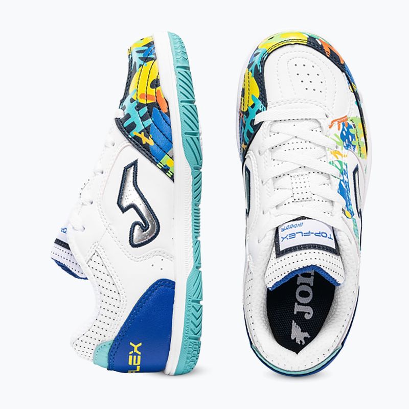Încălțăminte de fotbal pentru copii Joma Top Flex Jr IN white 4