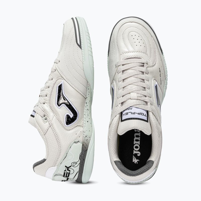 Încălțăminte de fotbal pentru bărbați Joma Top Flex Indoor light grey 4