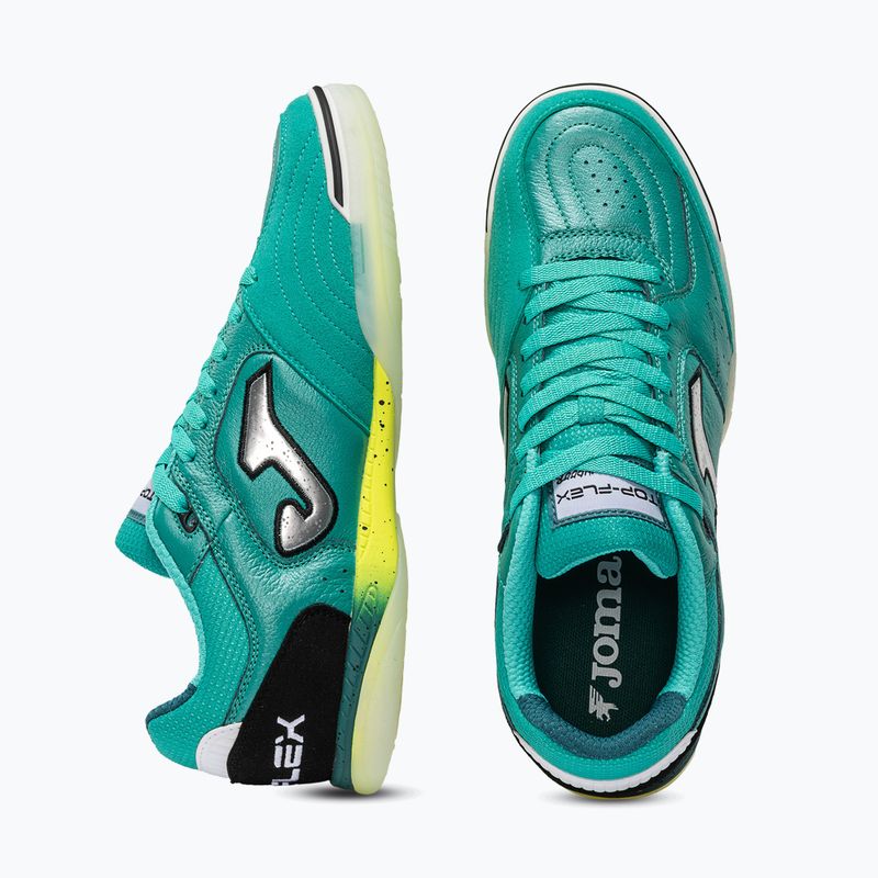 Încălțăminte de fotbal pentru bărbați Joma Top Flex Indoor turquoise 4
