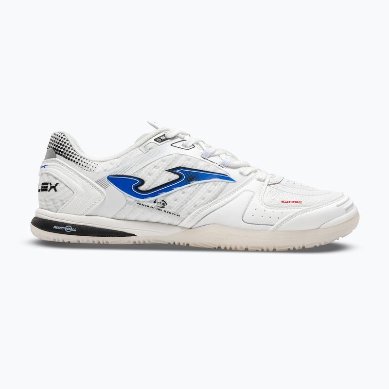 Încălțăminte de fotbal pentru bărbați Joma Top Flex Ultralight Indoor white/royal blue