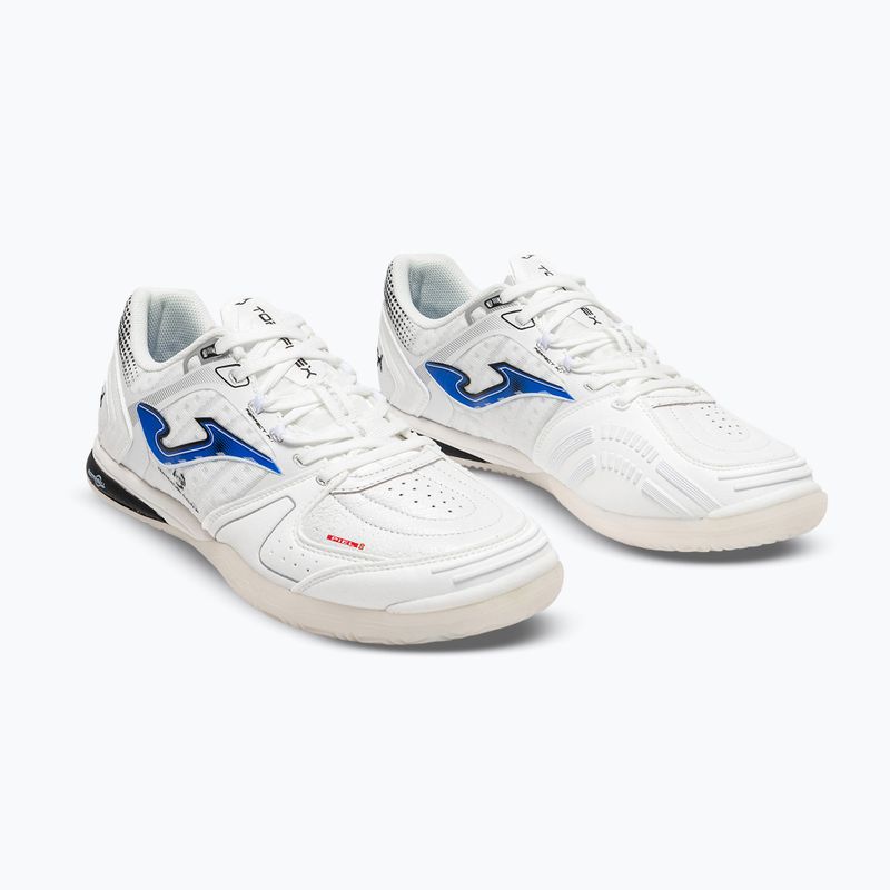 Încălțăminte de fotbal pentru bărbați Joma Top Flex Ultralight Indoor white/royal blue 2